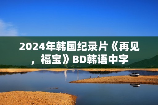 2024年韩国纪录片《再见,福宝》BD韩语中字 2024年韩国纪录片《再见,福宝》BD韩语中字