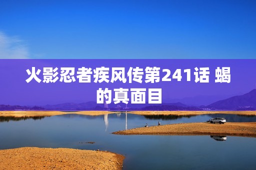 火影忍者疾风传第241话 蝎的真面目