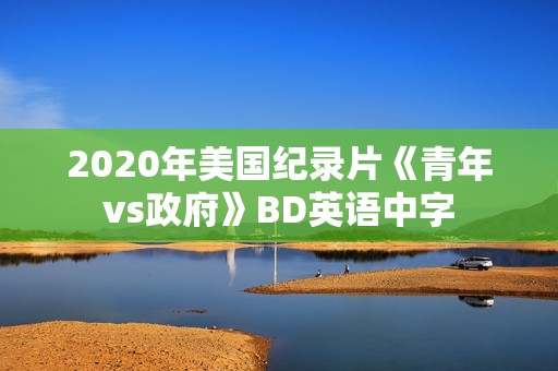 2020年美国纪录片《青年vs政府》BD英语中字