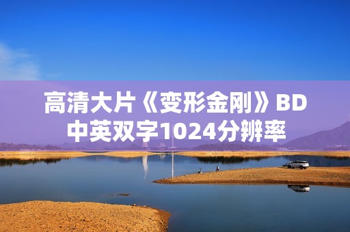 高清大片《变形金刚》BD中英双字1024分辨率