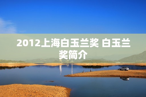 2012上海白玉兰奖 白玉兰奖简介
