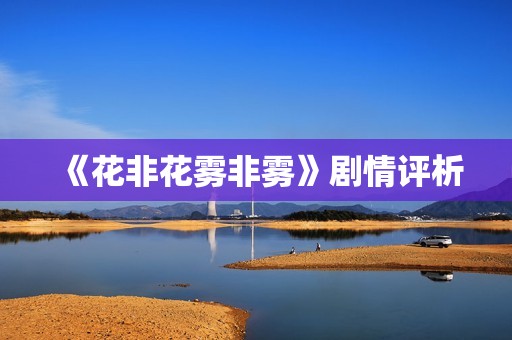《花非花雾非雾》剧情评析