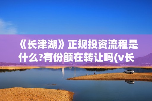 《长津湖》正规投资流程是什么?有份额在转让吗(v长津湖)