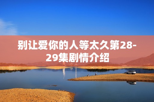 别让爱你的人等太久第28-29集剧情介绍