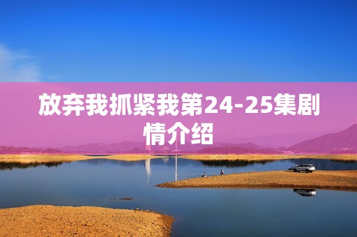 放弃我抓紧我第24-25集剧情介绍