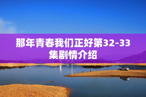 那年青春我们正好第32-33集剧情介绍