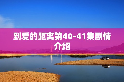 到爱的距离第40-41集剧情介绍