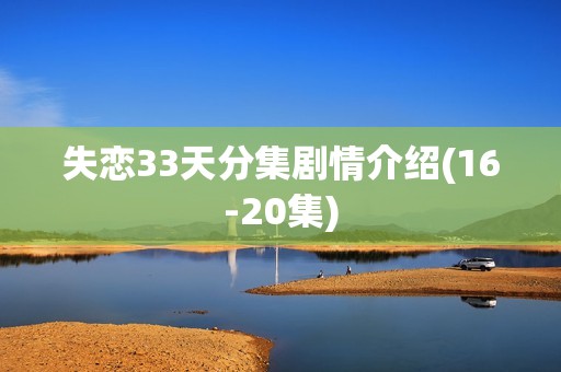 失恋33天分集剧情介绍(16-20集)