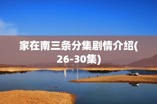 家在南三条分集剧情介绍(26-30集)