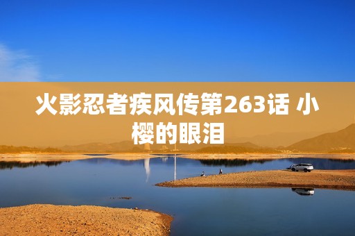 火影忍者疾风传第263话 小樱的眼泪