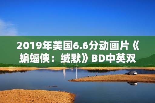 2019年美国6.6分动画片《蝙蝠侠：缄默》BD中英双字