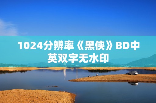 1024分辨率《黑侠》BD中英双字无水印