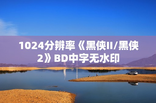 1024分辨率《黑侠II/黑侠2》BD中字无水印