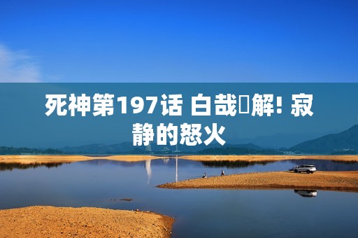 死神第197话 白哉卍解! 寂静的怒火