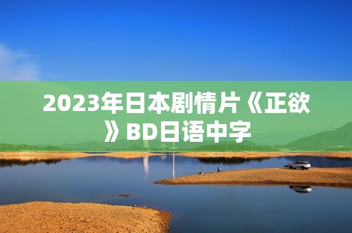 2023年日本剧情片《正欲》BD日语中字