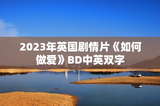 2023年英国剧情片《如何做爱》BD中英双字