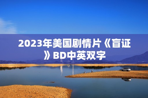 2023年美国剧情片《盲证》BD中英双字