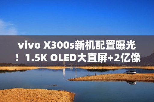 vivo X300s新机配置曝光！1.5K OLED大直屏+2亿像素大底主摄