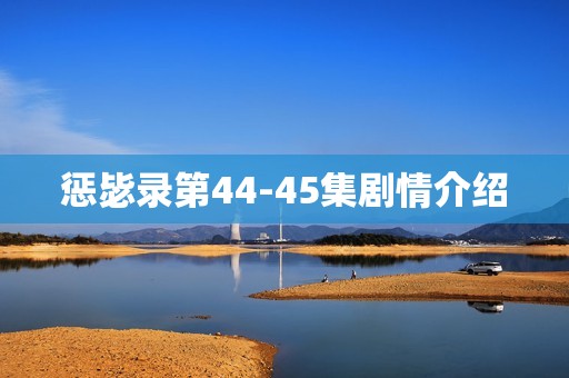 惩毖录第44-45集剧情介绍