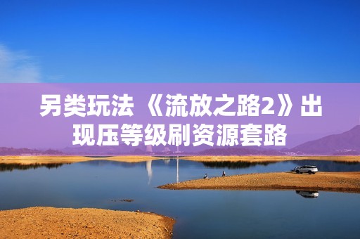 另类玩法 《流放之路2》出现压等级刷资源套路