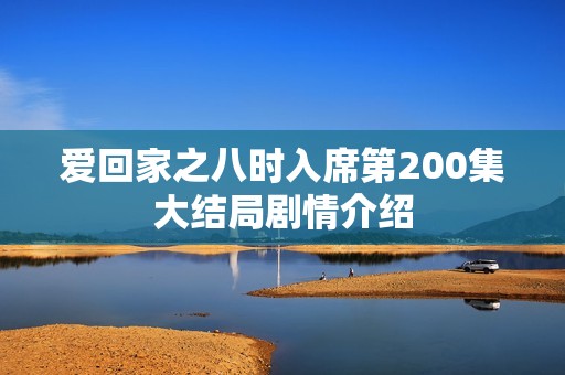 爱回家之八时入席第200集大结局剧情介绍