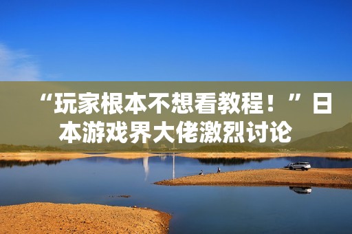 “玩家根本不想看教程！”日本游戏界大佬激烈讨论