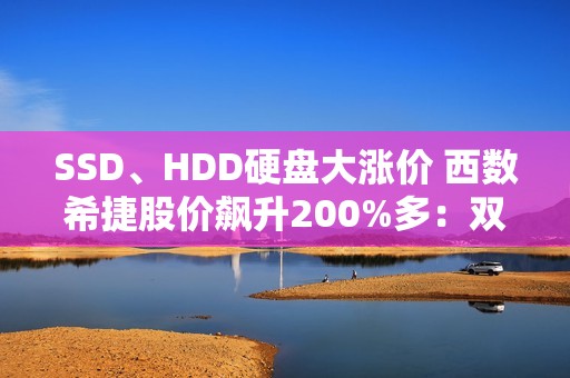 SSD、HDD硬盘大涨价 西数希捷股价飙升200%多：双双进入纳指100