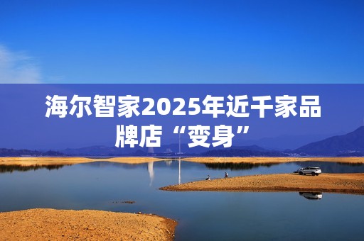 海尔智家2025年近千家品牌店“变身”