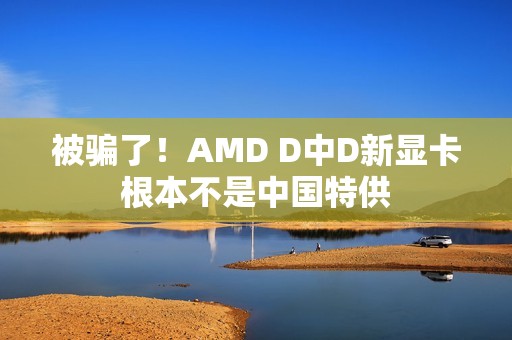 被骗了！AMD D中D新显卡根本不是中国特供