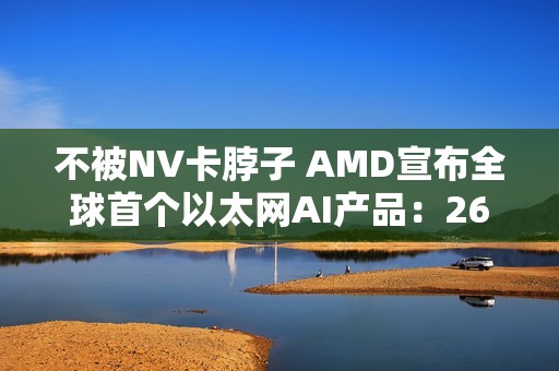 不被NV卡脖子 AMD宣布全球首个以太网AI产品：260TB/s带宽