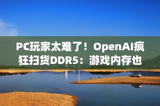 PC玩家太难了！OpenAI疯狂扫货DDR5：游戏内存也不能幸免