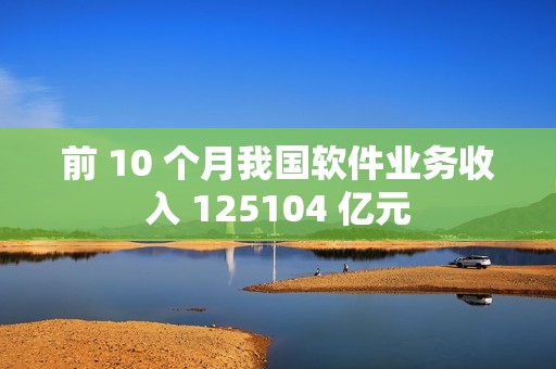 前 10 个月我国软件业务收入 125104 亿元