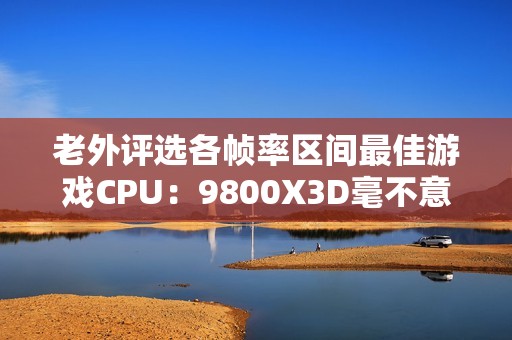 老外评选各帧率区间最佳游戏CPU：9800X3D毫不意外