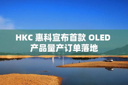 HKC 惠科宣布首款 OLED 产品量产订单落地