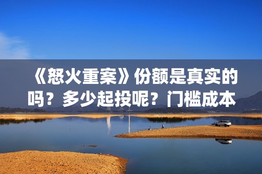 《怒火重案》份额是真实的吗？多少起投呢？门槛成本多少？怎么投资呢？铁道英雄(怒火重案系列)