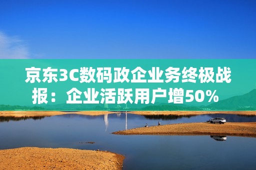 京东3C数码政企业务终极战报：企业活跃用户增50% 新增企业用户破6万