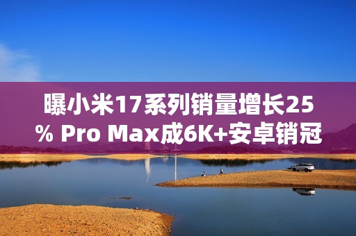 曝小米17系列销量增长25% Pro Max成6K+安卓销冠