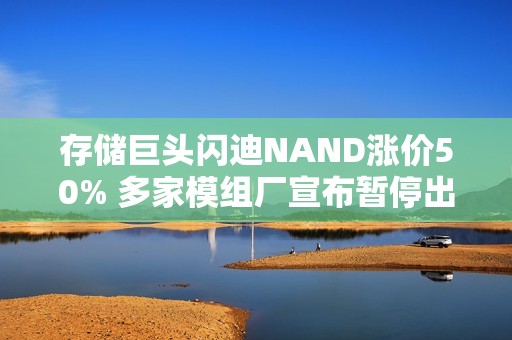存储巨头闪迪NAND涨价50% 多家模组厂宣布暂停出货