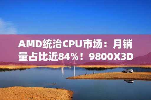 AMD统治CPU市场：月销量占比近84%！9800X3D一款接近Intel全系