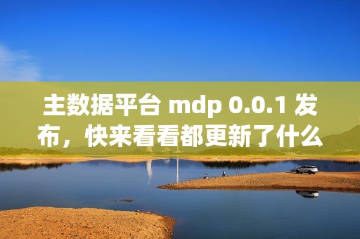 主数据平台 mdp 0.0.1 发布，快来看看都更新了什么功能