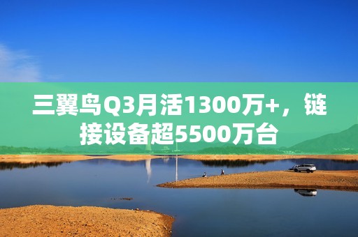 三翼鸟Q3月活1300万+，链接设备超5500万台