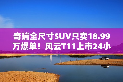 奇瑞全尺寸SUV只卖18.99万爆单！风云T11上市24小时大定38169台