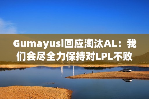 Gumayusi回应淘汰AL：我们会尽全力保持对LPL不败的纪录