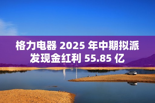 格力电器 2025 年中期拟派发现金红利 55.85 亿