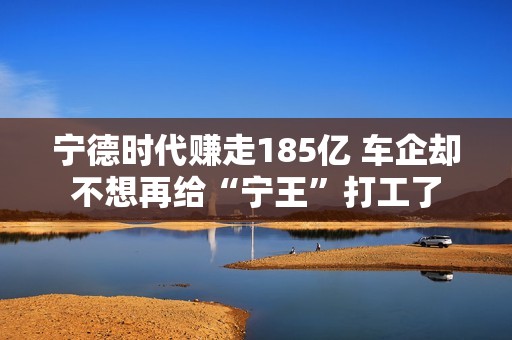 宁德时代赚走185亿 车企却不想再给“宁王”打工了