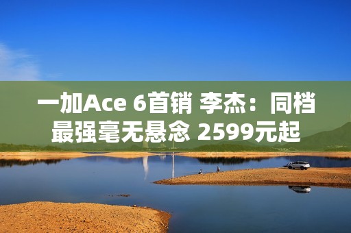 一加Ace 6首销 李杰：同档最强毫无悬念 2599元起