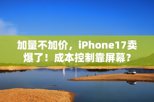 加量不加价，iPhone17卖爆了！成本控制靠屏幕？