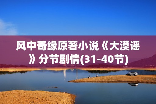 风中奇缘原著小说《大漠谣》分节剧情(31-40节)