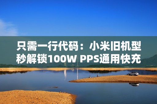 只需一行代码：小米旧机型秒解锁100W PPS通用快充！