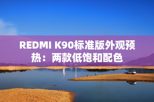 REDMI K90标准版外观预热：两款低饱和配色